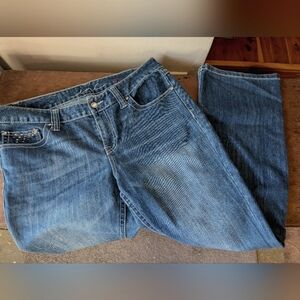 INC jeans, medium wash, Regular fit, Bootcut, size 12
